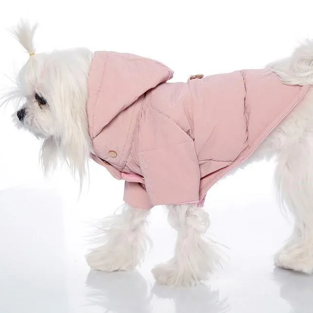 Lulu's Reflector Dog Coat Pink