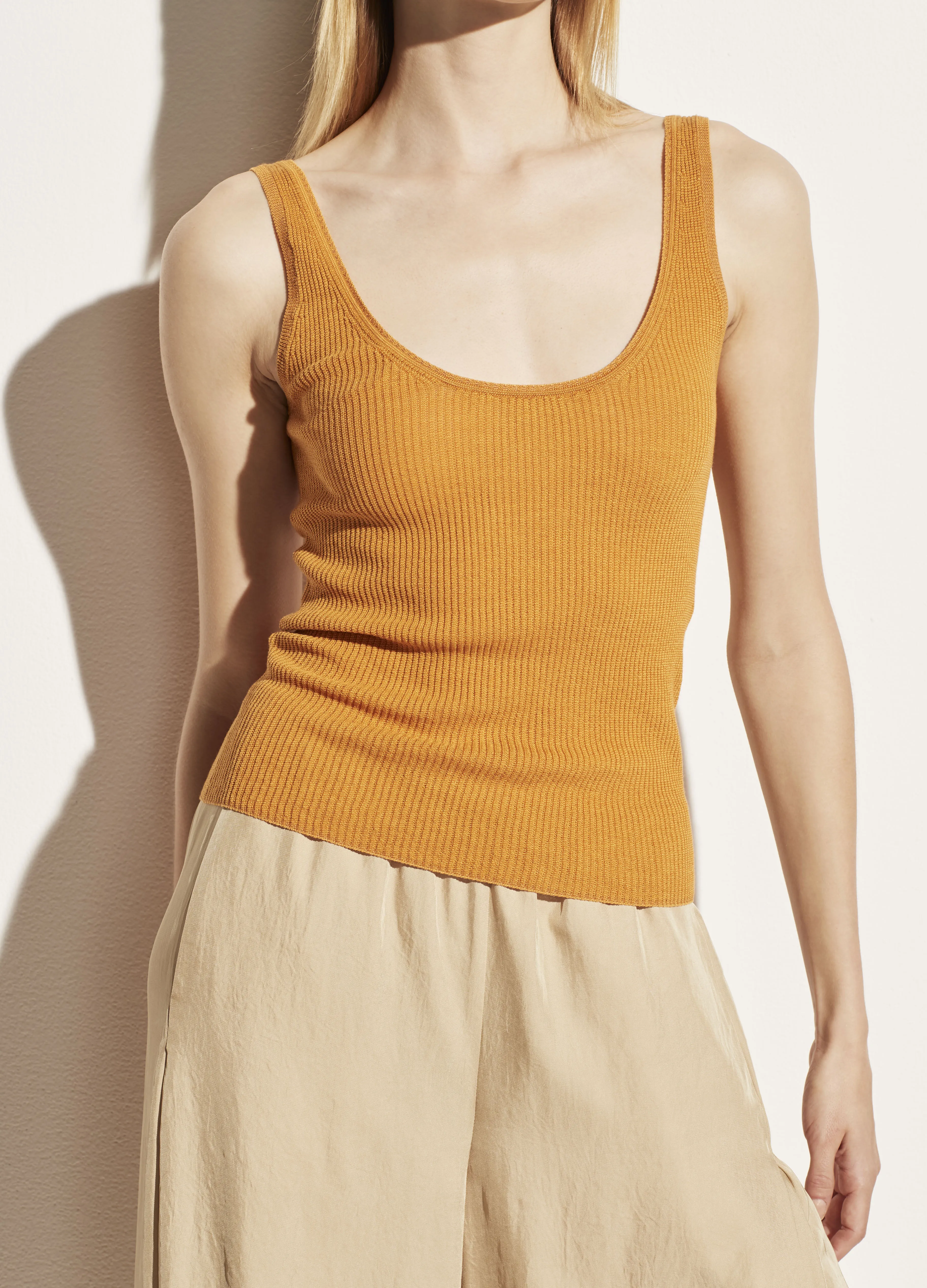 Marled Camisole in Clementine/Saffron