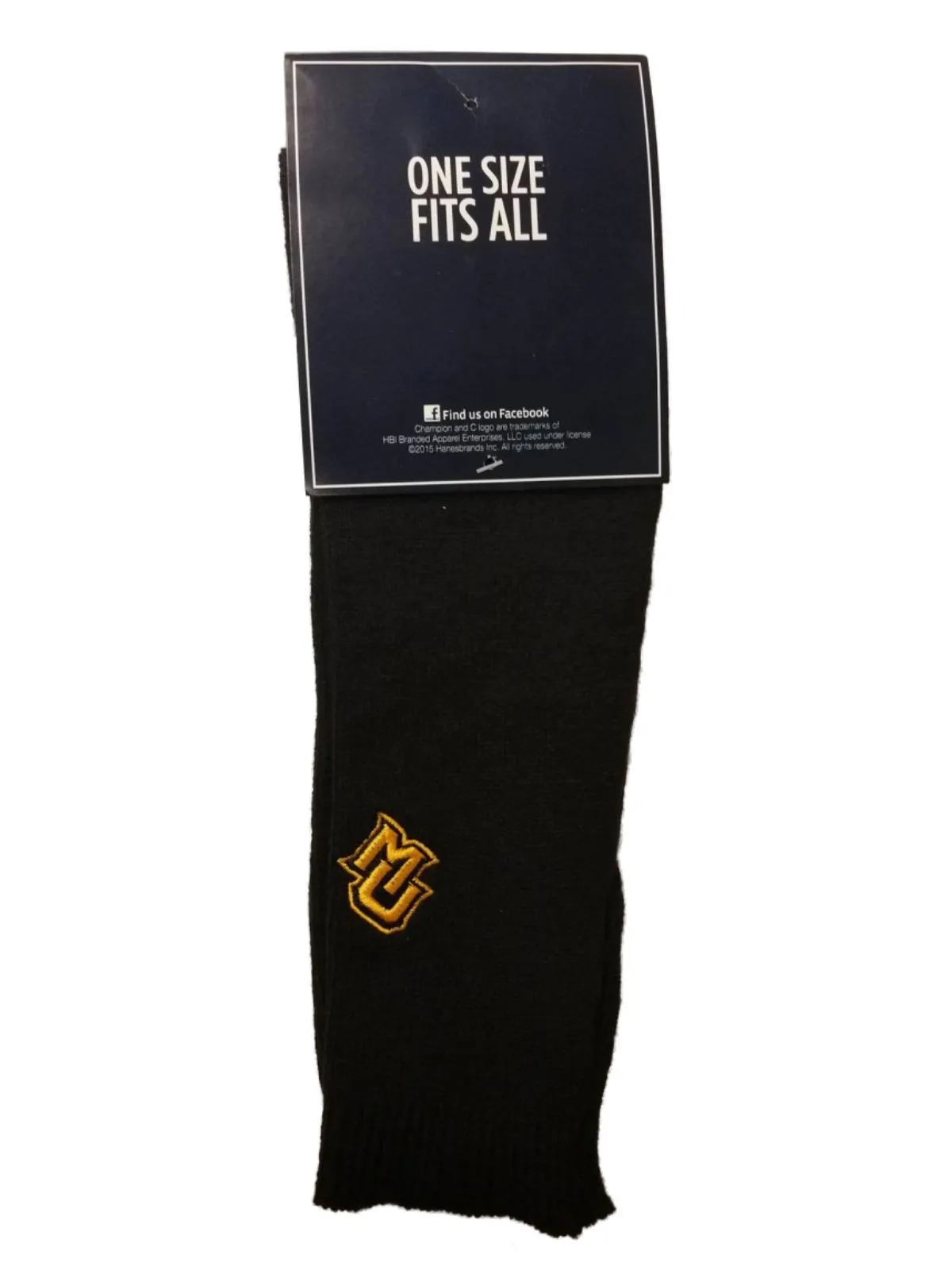 Marquette Golden Eagles Champion WOMENS Navy Yellow Arm Warmers (One Size)