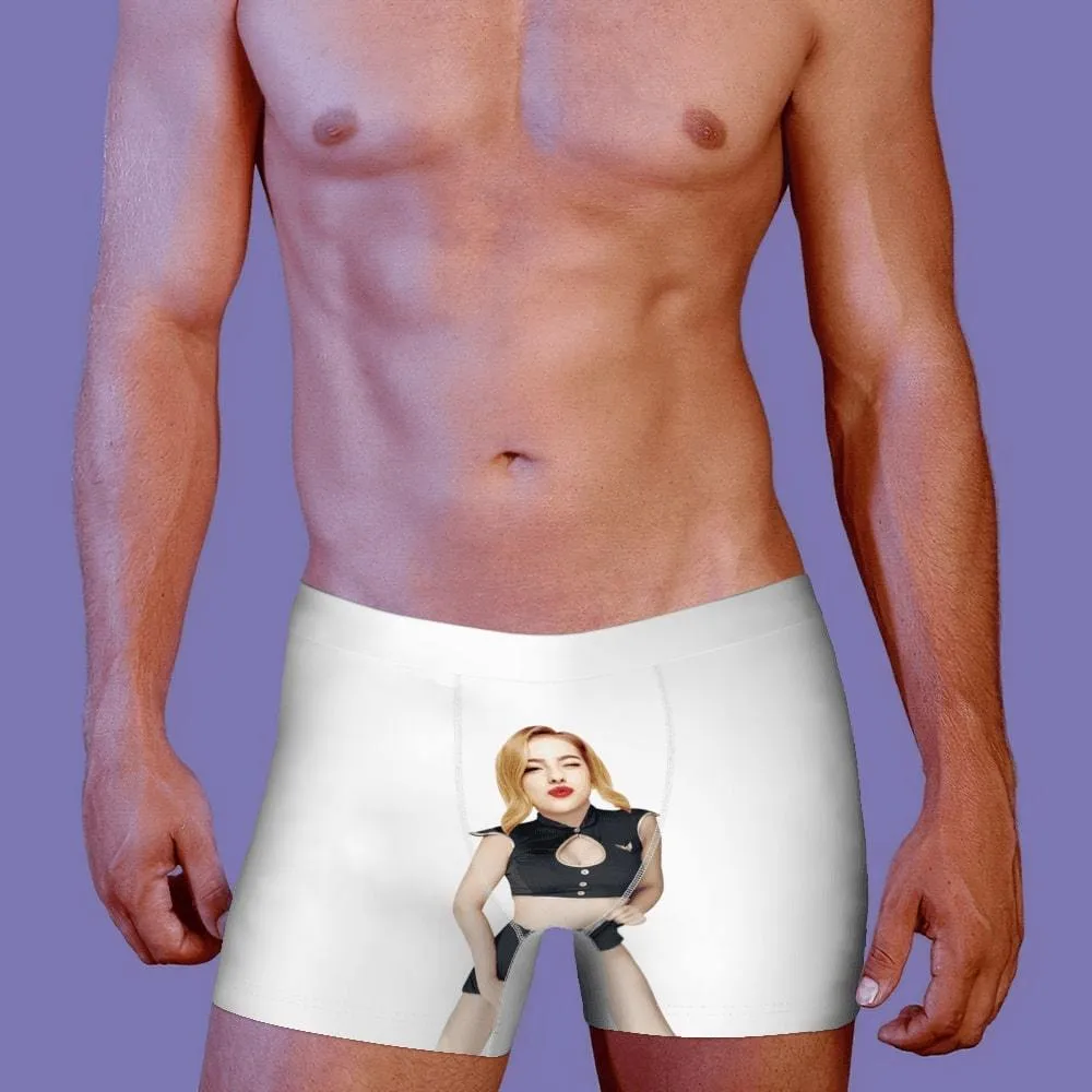 Men's Custom Face Boxer Shorts, Put Face On Underwear-Belong To Me