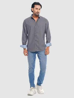 Men's Full Sleeve Shirt in Corporate Gray