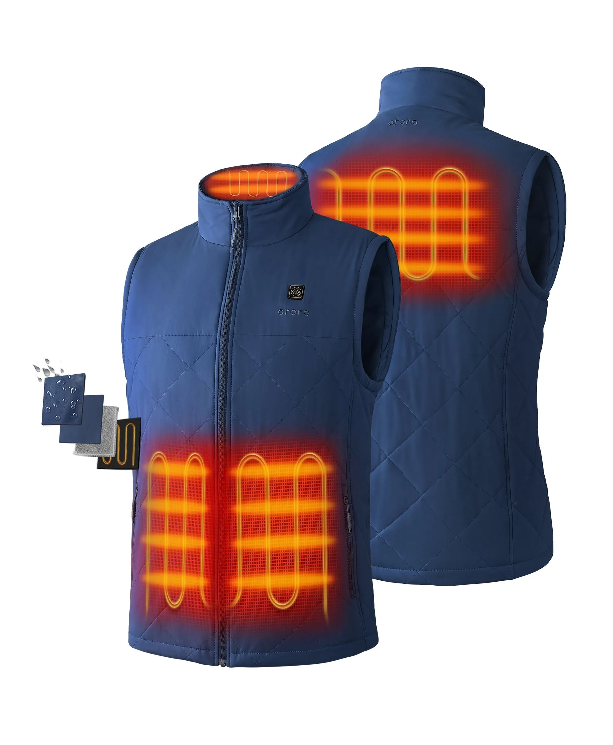 Men's Heated Quilted Vest (Apparel Only)