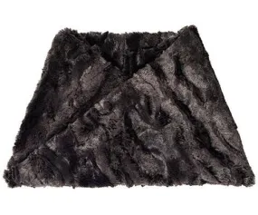 Men's Neck Warmer - Luxury Faux Fur in Espresso Bean