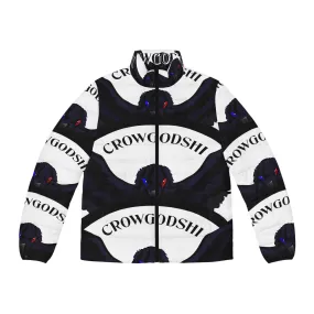 Men's Special Edition Crowgodshi Puffer Jacket, WHITE LOGO