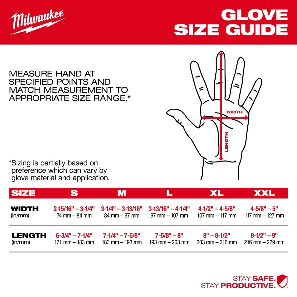 Milwaukee 48-73-7000B 12 Pair Cut Level 6 High-Dexterity Nitrile Dipped Gloves - S