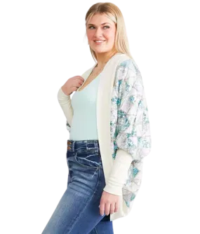 Miss Me Woman's Sequin Dolman Cardigan