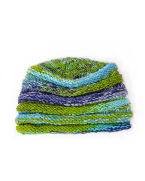 Multi-Striped Ribbed Beanie