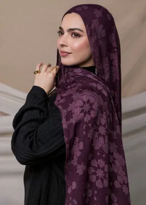 MY019-1  printed  hijab BERRY MOSAIC  hijab/tudung  hijab  printed scarf  printed hijab  printed sacrf