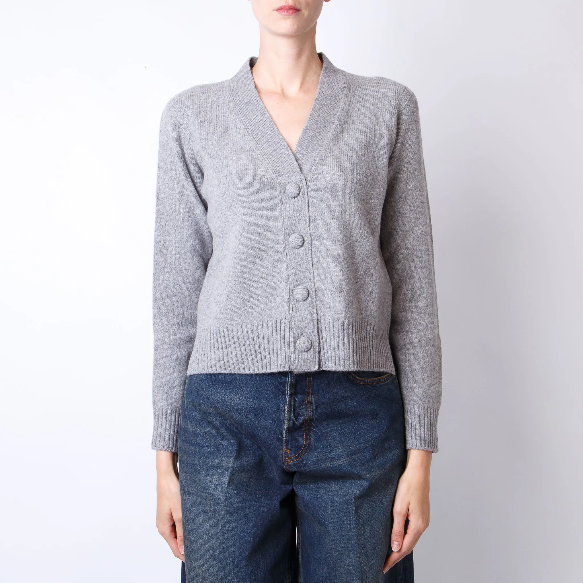 OFFICINE GENERALE SWEATER WKNT314 LIGHT HEATHER GREY