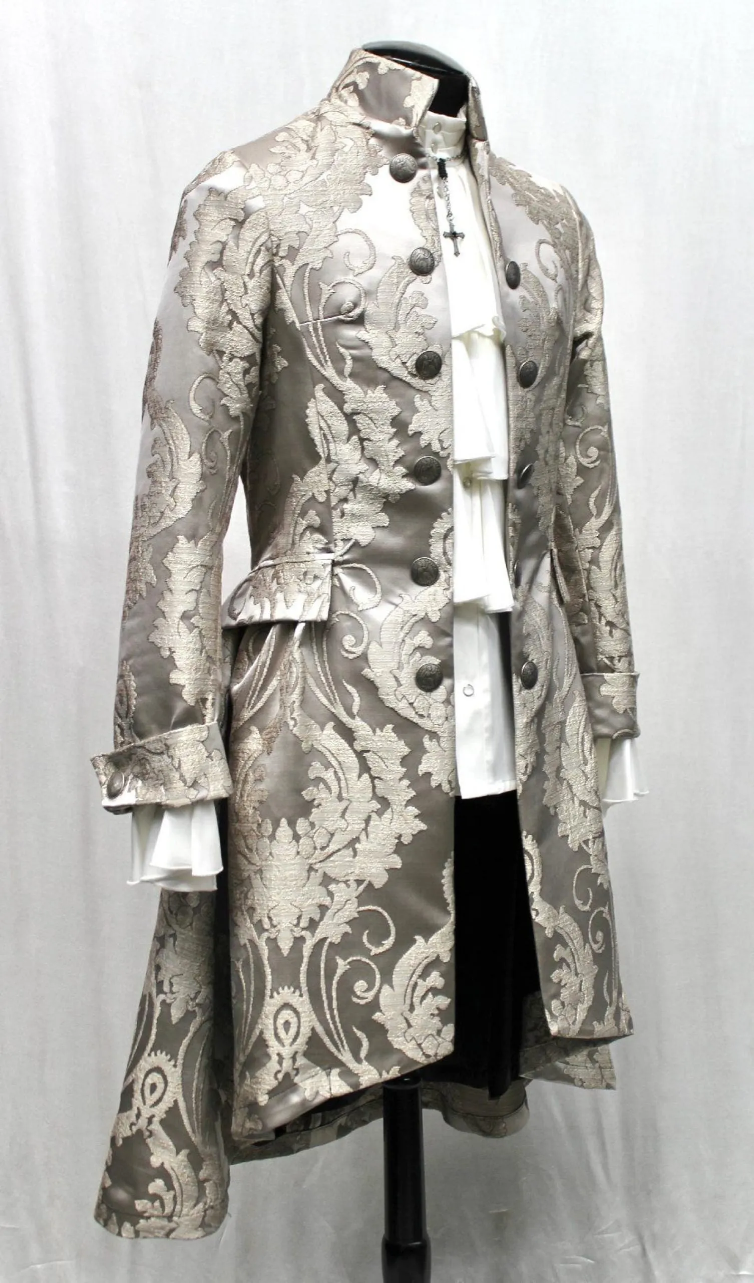 ORDER OF THE DRAGON COAT - SILVER BROCADE