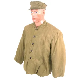 Original Chinese Korean War ChiCom Padded Jacket & People’s Army Summer Field Cap