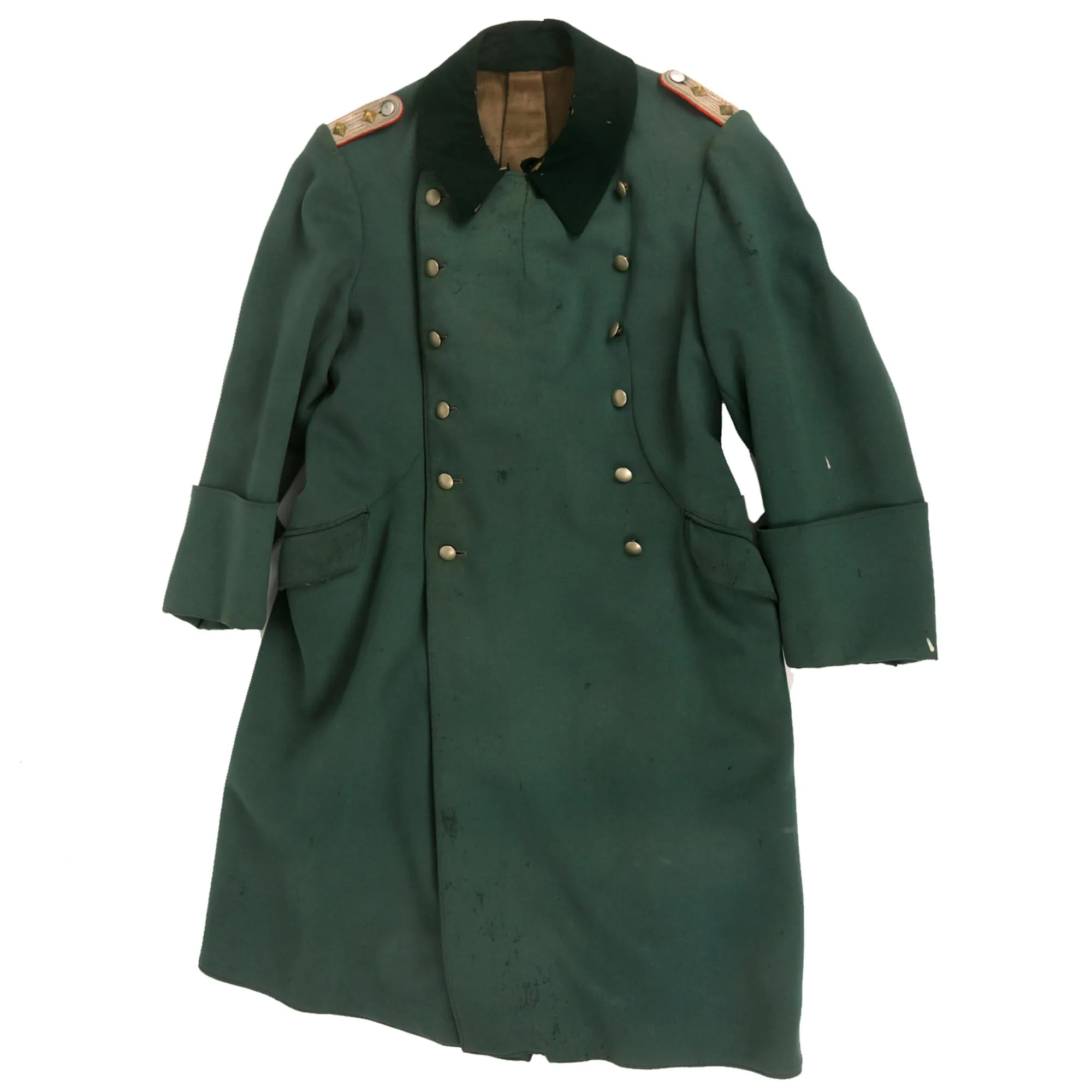 Original German WWII Heer Artillery Hauptmann Officer's M36 Wool Greatcoat