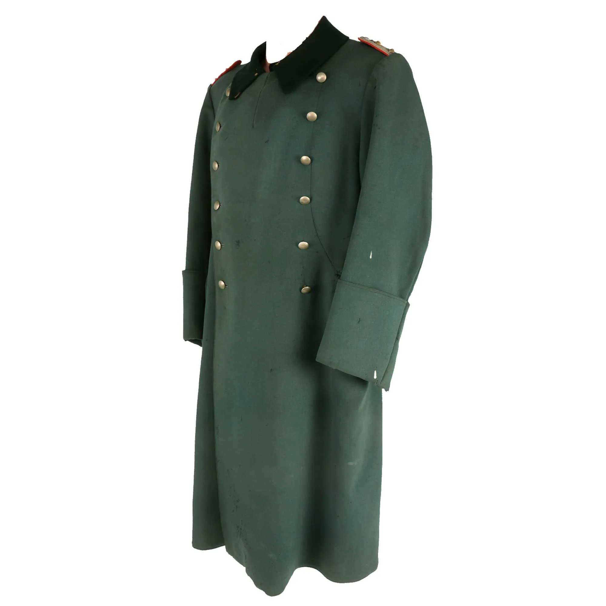 Original German WWII Heer Artillery Hauptmann Officer's M36 Wool Greatcoat