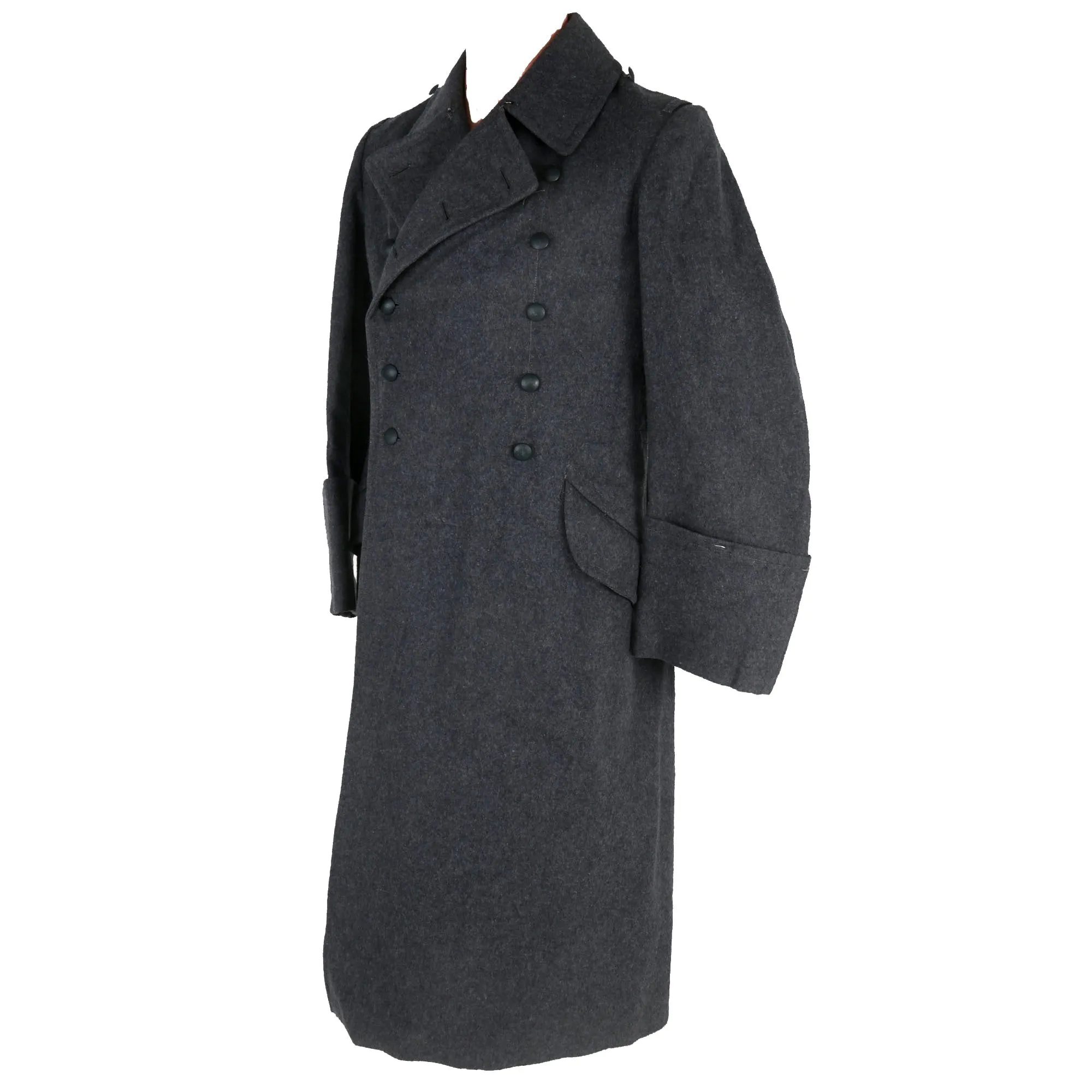 Original German WWII Luftwaffe EM/NCO Wool Greatcoat by A.T.B. - dated 1942