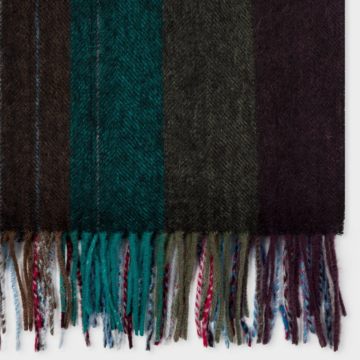 Paul Smith - Mixed Stripe Lambswool Blanket/Scarf