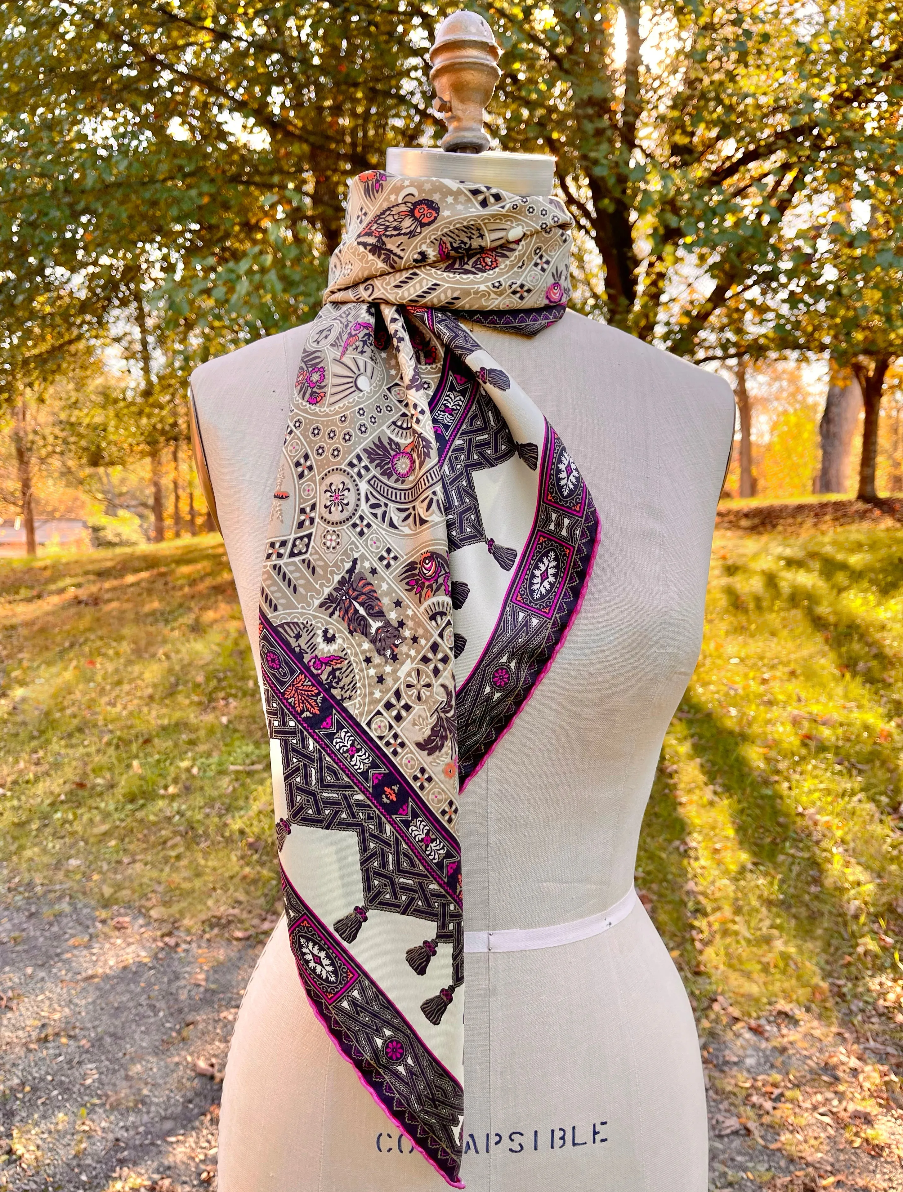 Personalized Midnight Garden Scarf