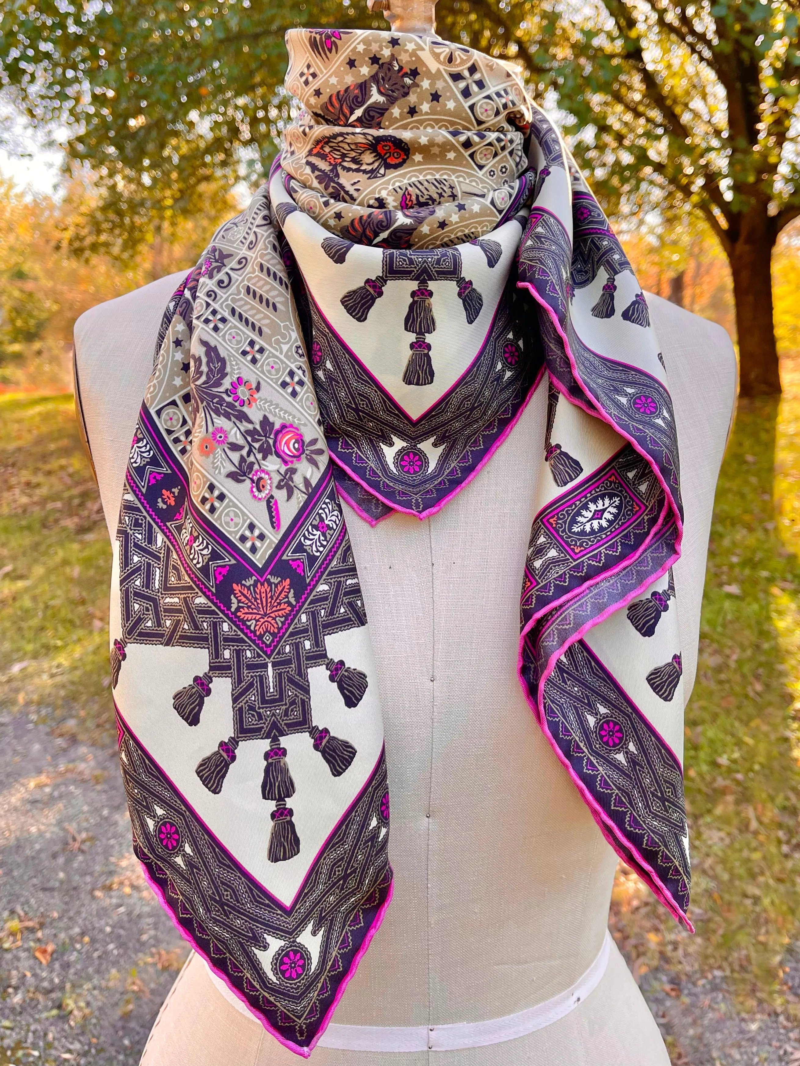 Personalized Midnight Garden Scarf