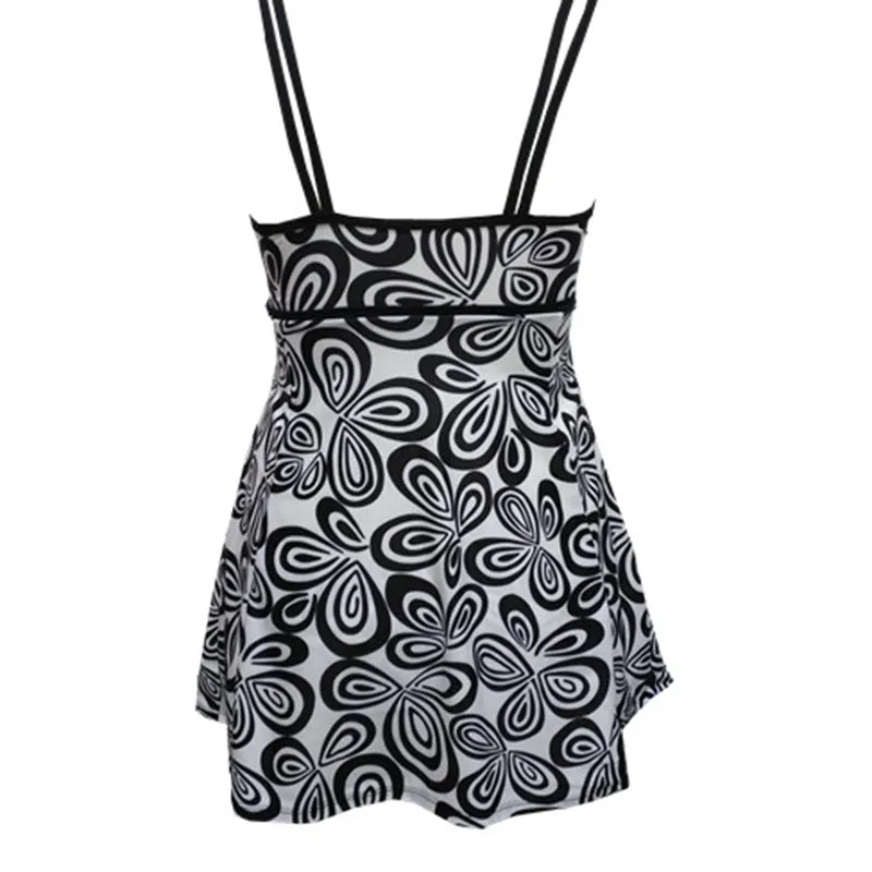 Plus Size One Piece Slip Dress Tankini Bikini Swimsuit Swimwear