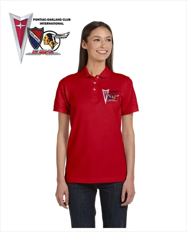 POCI Pontiac Oakland Club International Ladies Cotton Blend polo