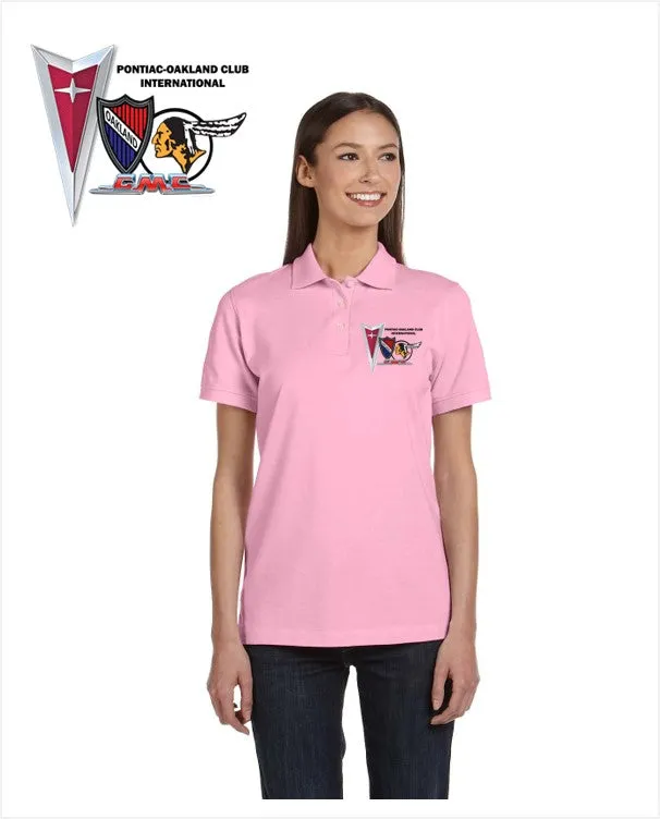 POCI Pontiac Oakland Club International Ladies Cotton Blend polo