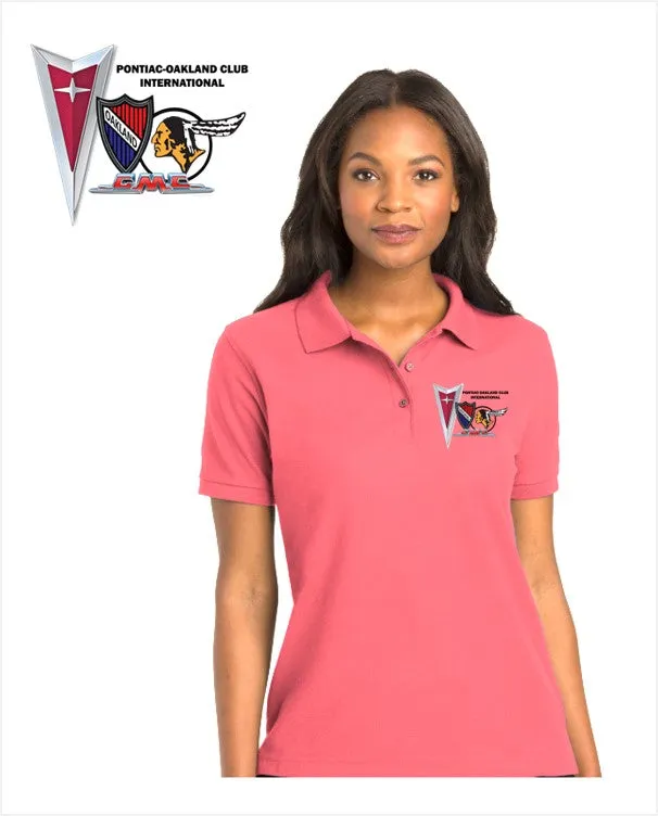 POCI Pontiac Oakland Club International Ladies Cotton Blend polo