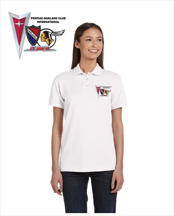 POCI Pontiac Oakland Club International Ladies Cotton Blend polo