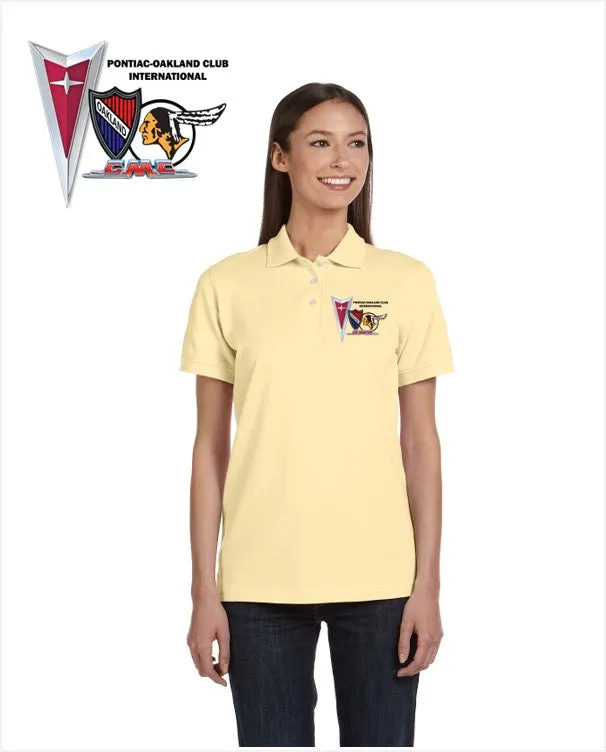 POCI Pontiac Oakland Club International Ladies Cotton Blend polo