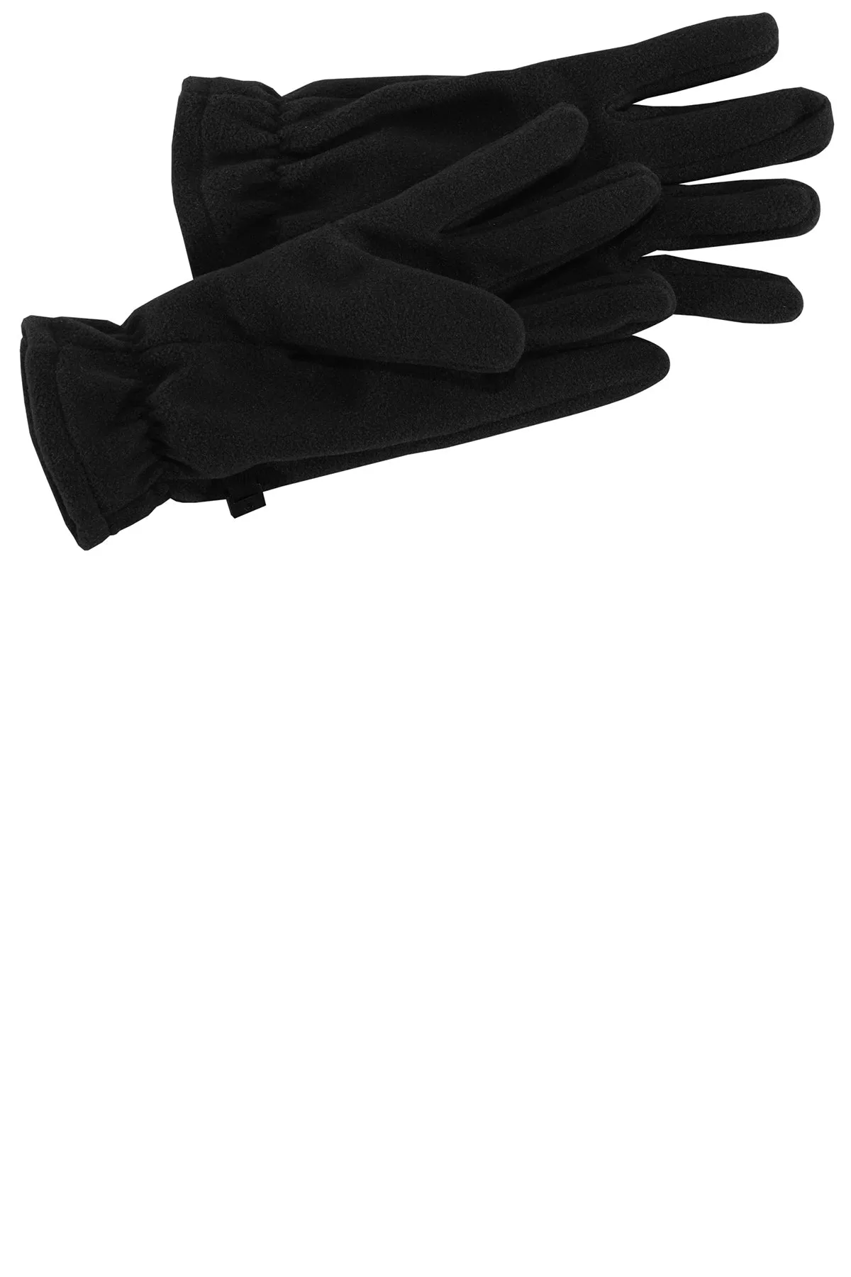 Port Authority Fleece Branded Gloves, Black