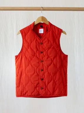 Quilted Liner Vest - Orange