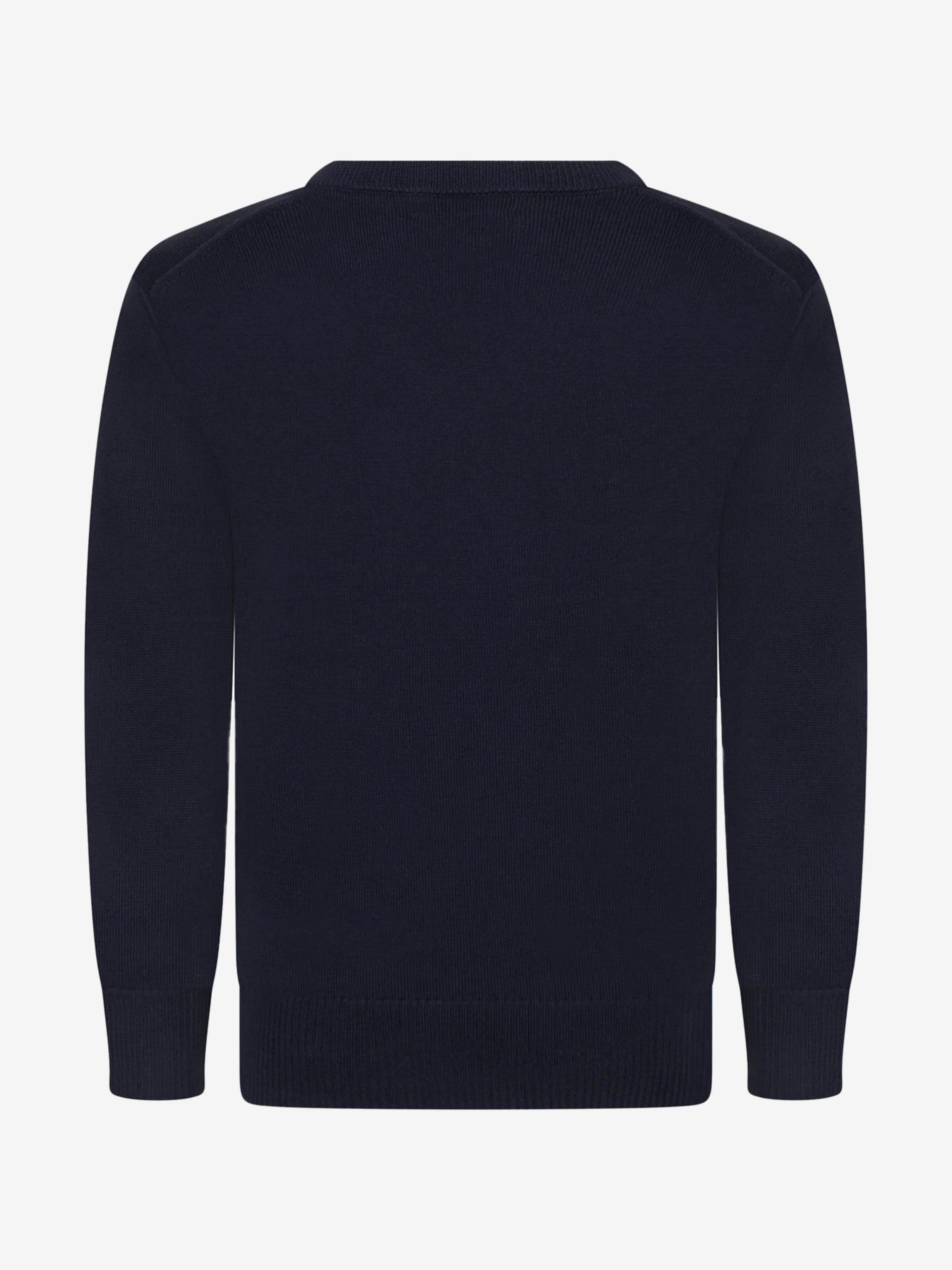 Ralph Lauren Boys Navy Fine Cotton V Neck Sweater