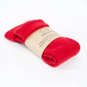 Red Cashmere Fingerless Gloves