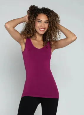 REVERSIBLE MAGENTA BAMBOO CAMISOLE