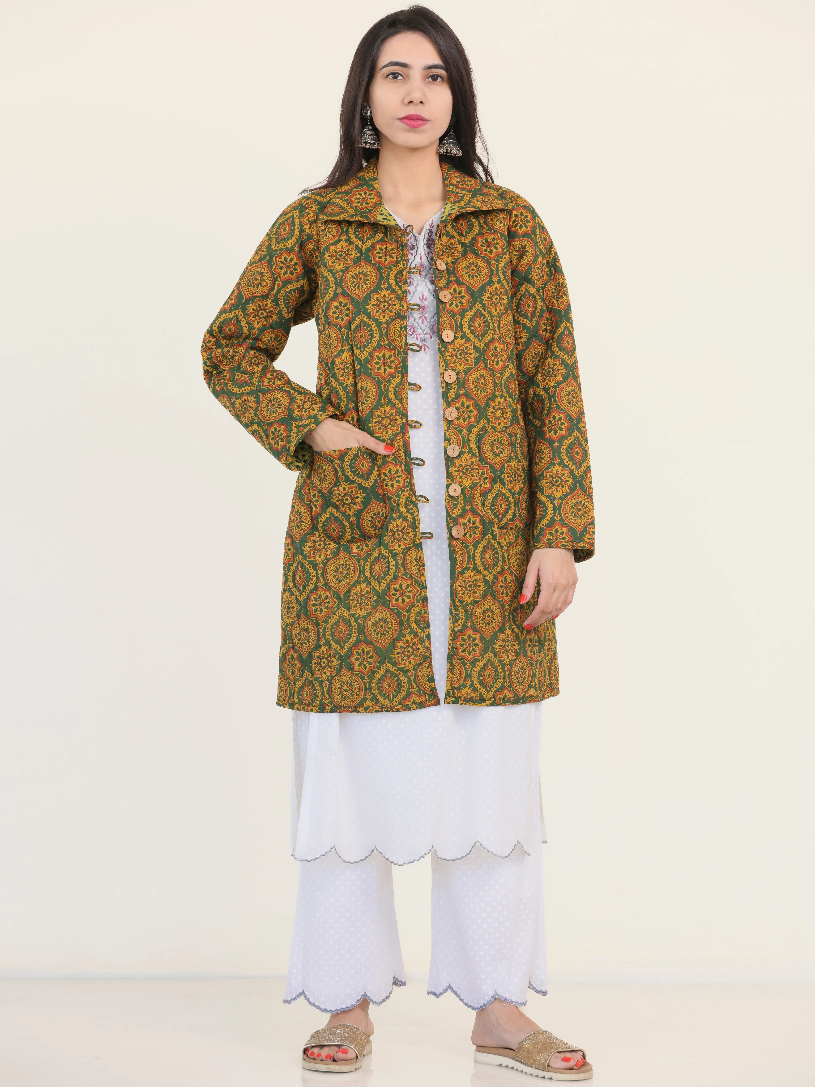 Shishir Manal Ajrakh Quilted Reversible Jacket