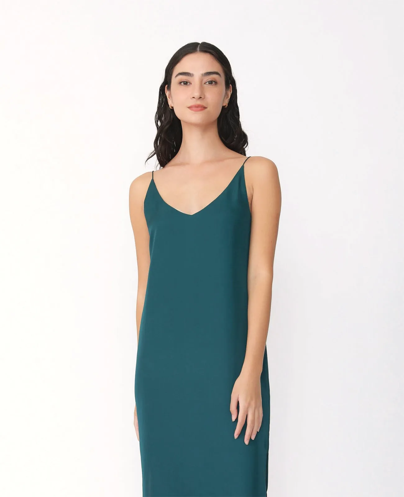 Silk Signature V Slip Dress