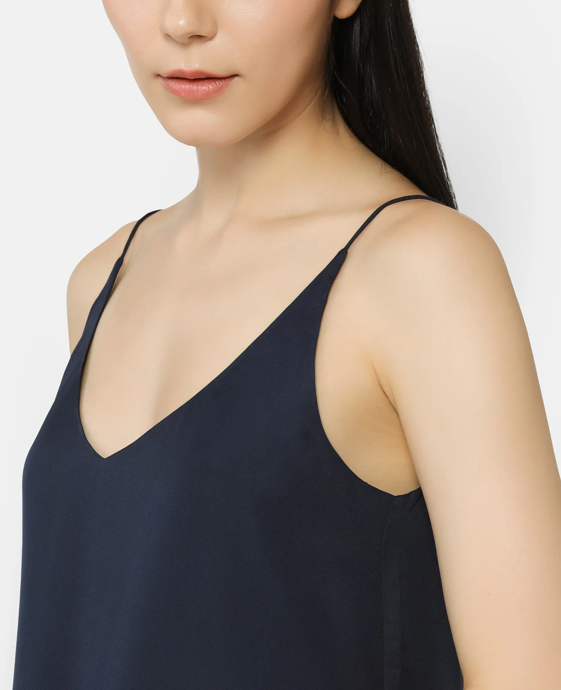 Silk Signature V Slip Dress