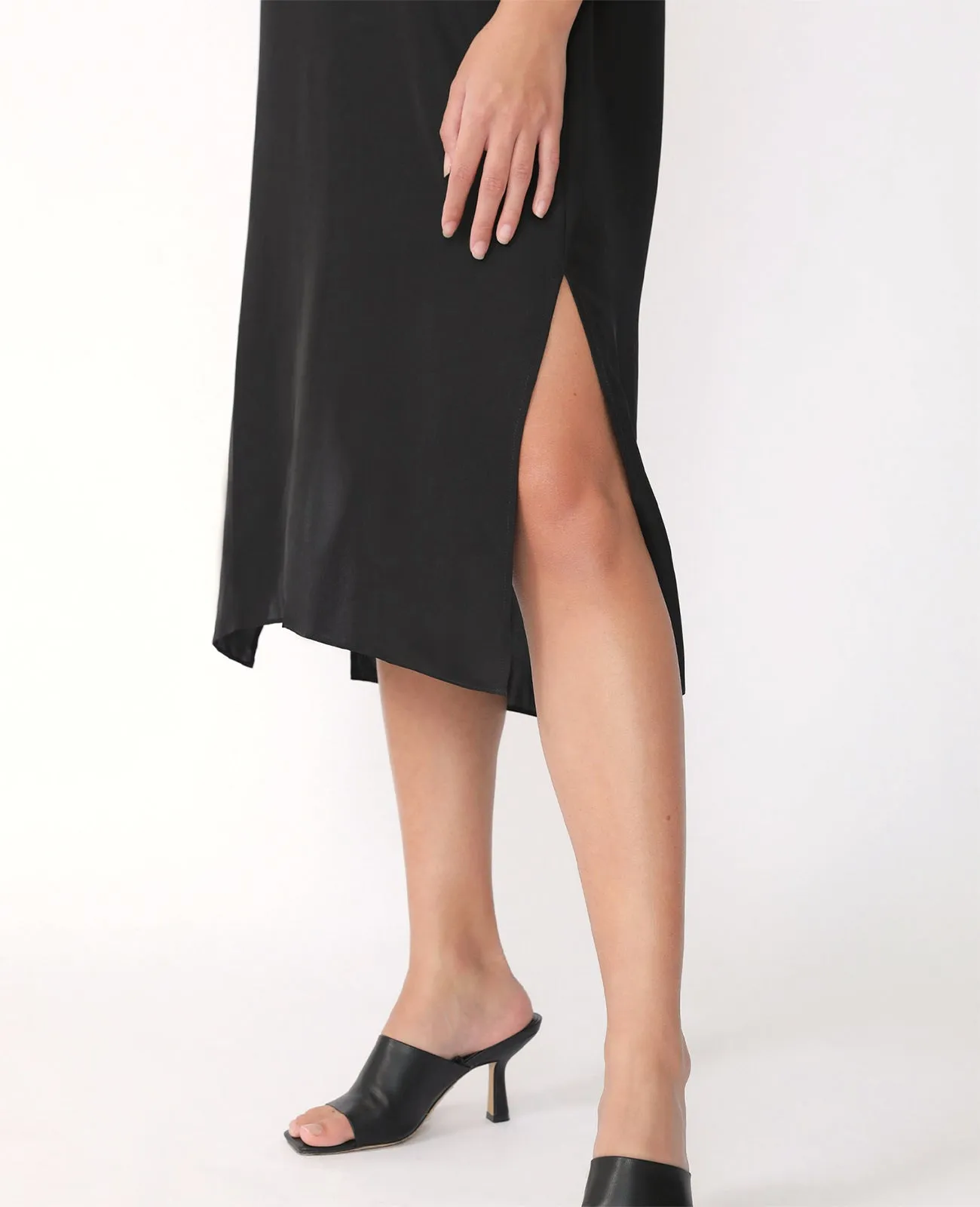 Silk Signature V Slip Dress