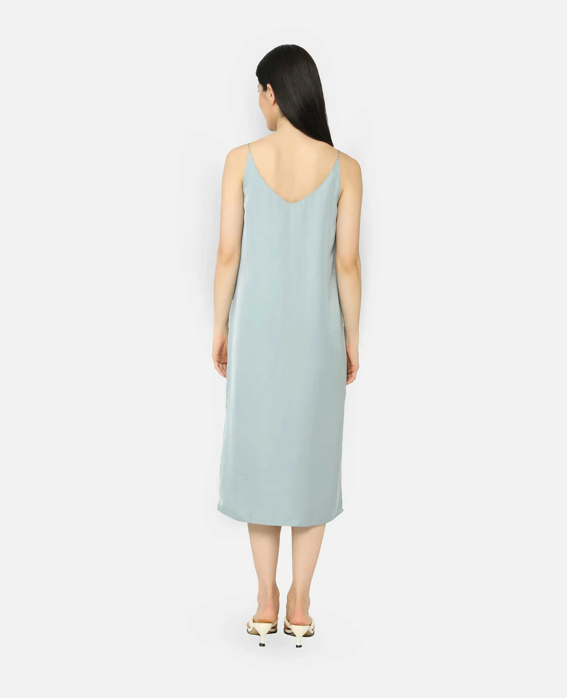 Silk Signature V Slip Dress