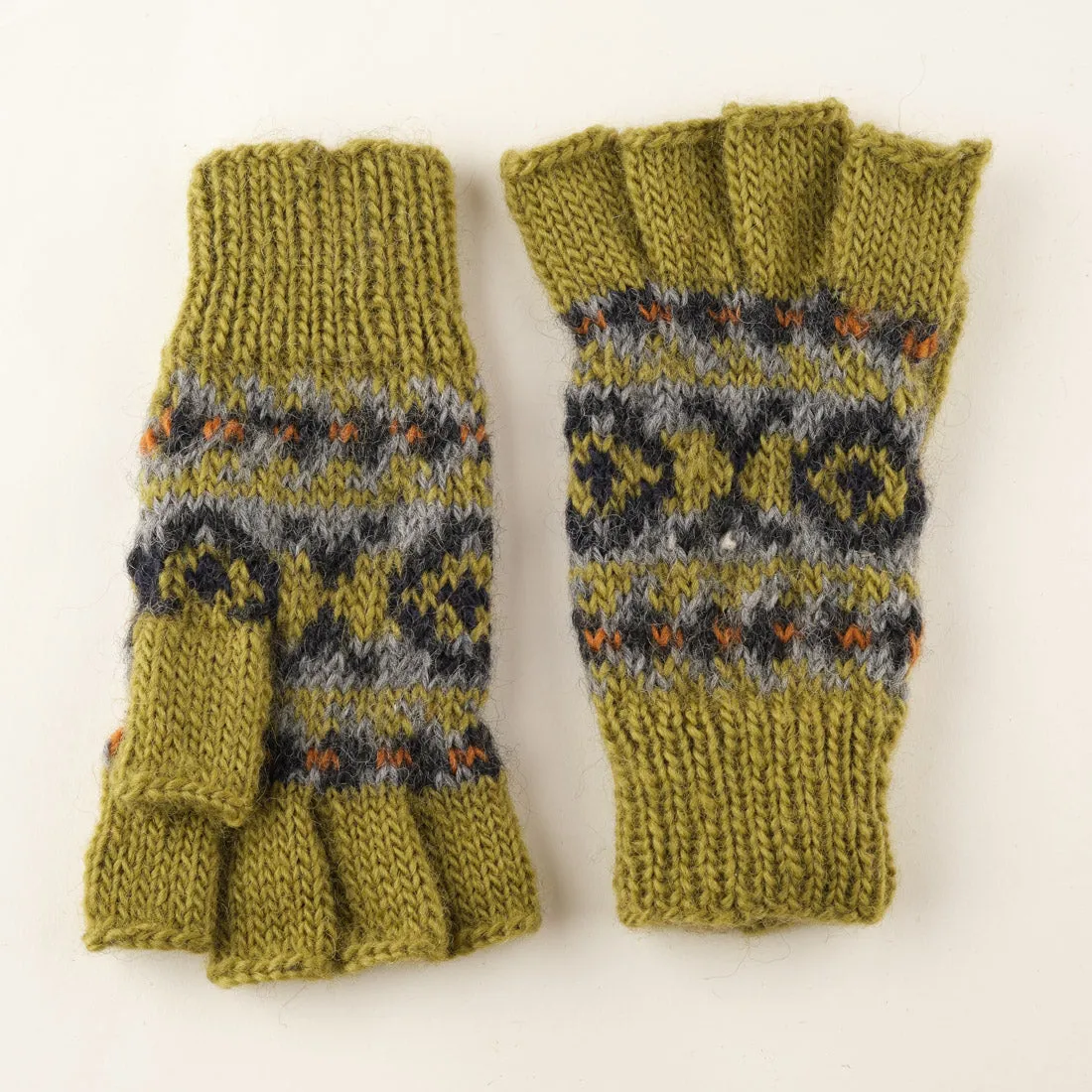 Skye Fair Isle Finglerless Gloves