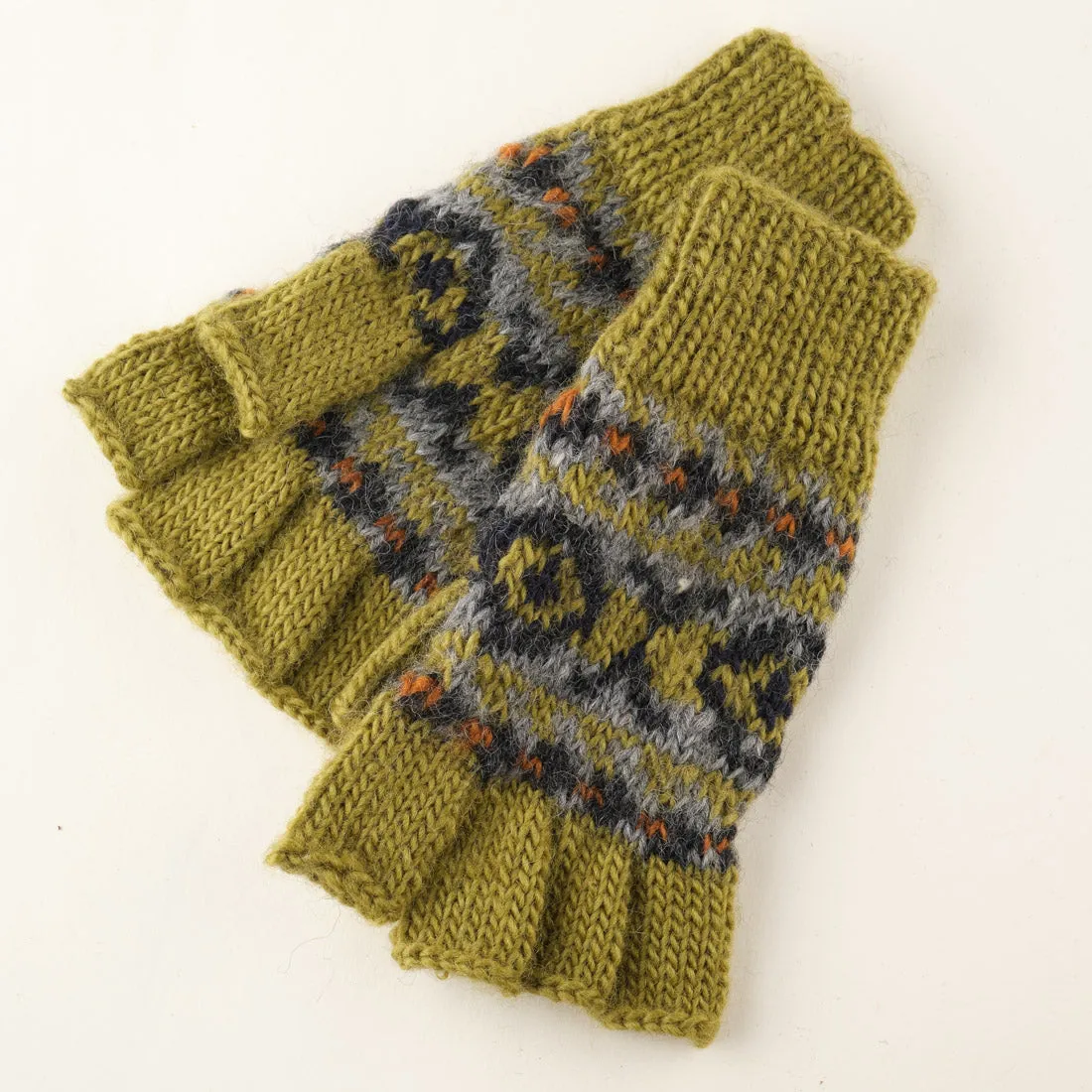 Skye Fair Isle Finglerless Gloves