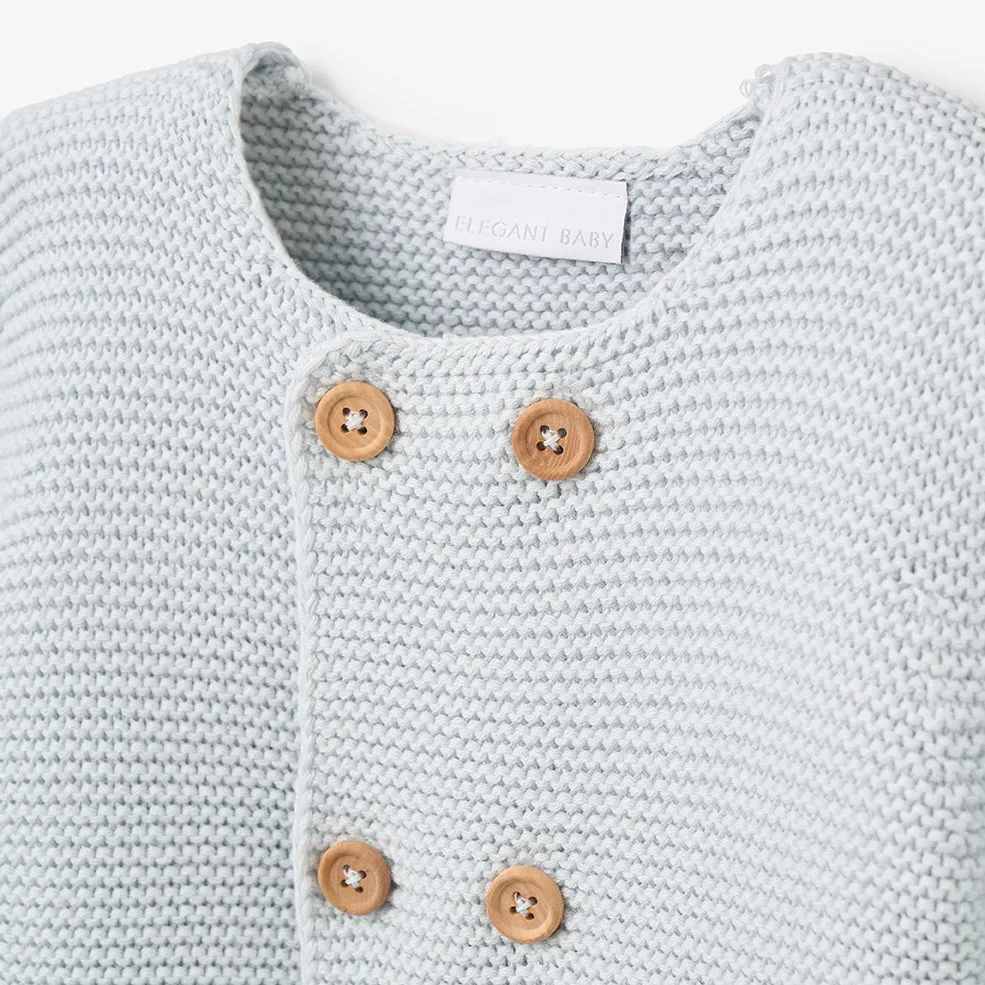 Sofia & Finn Pale Blue Knit Baby Cardigan