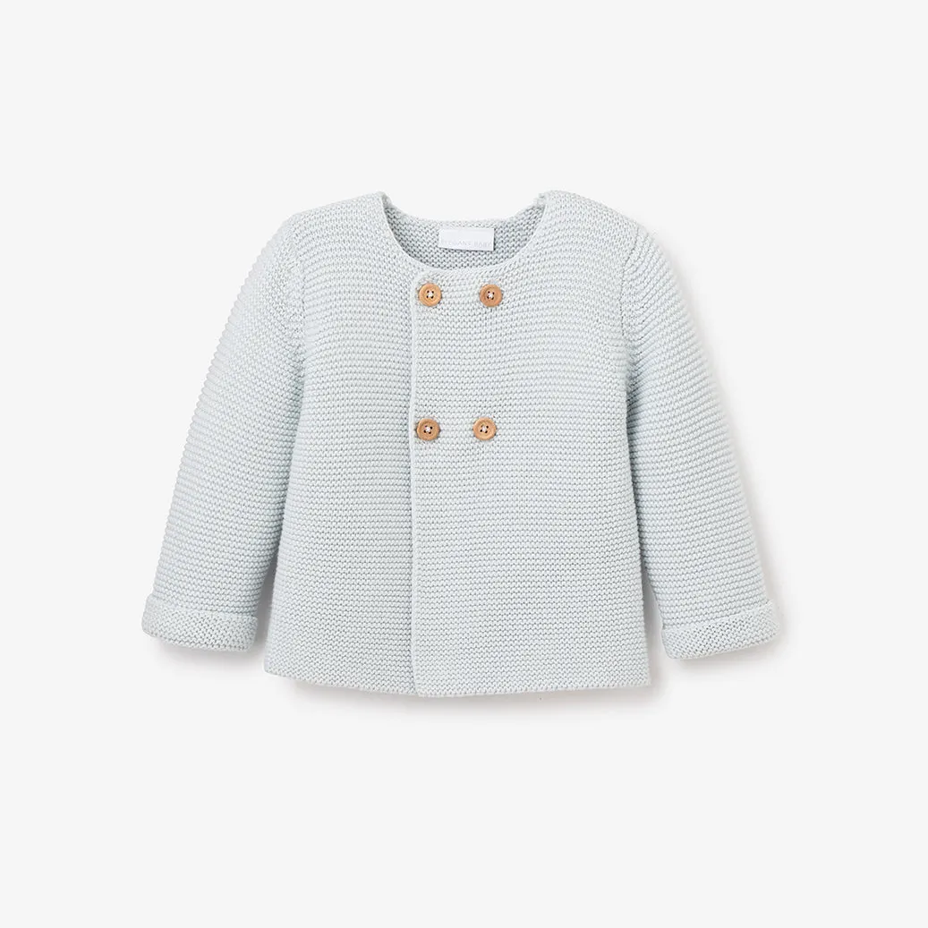 Sofia & Finn Pale Blue Knit Baby Cardigan