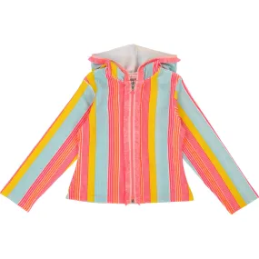 SS19 Billieblush Girls Rainbow Towelling Hoodie