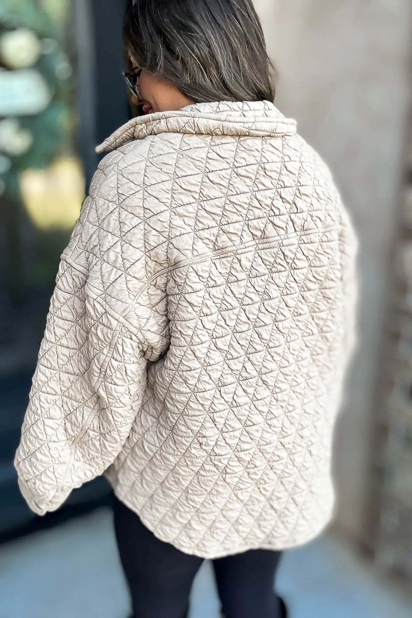 Taupe Quilted Jacket