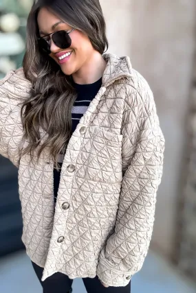 Taupe Quilted Jacket