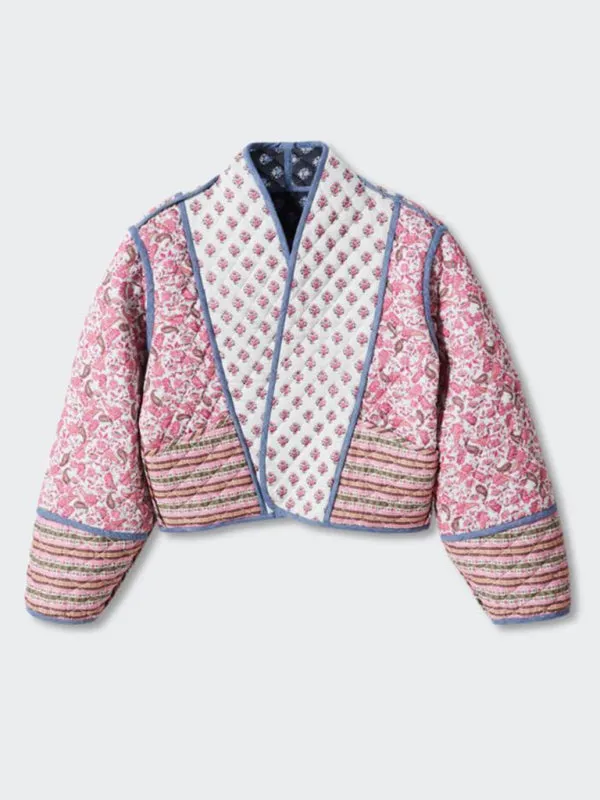 TEEK - Pink Floral Reversible Cotton Jacket