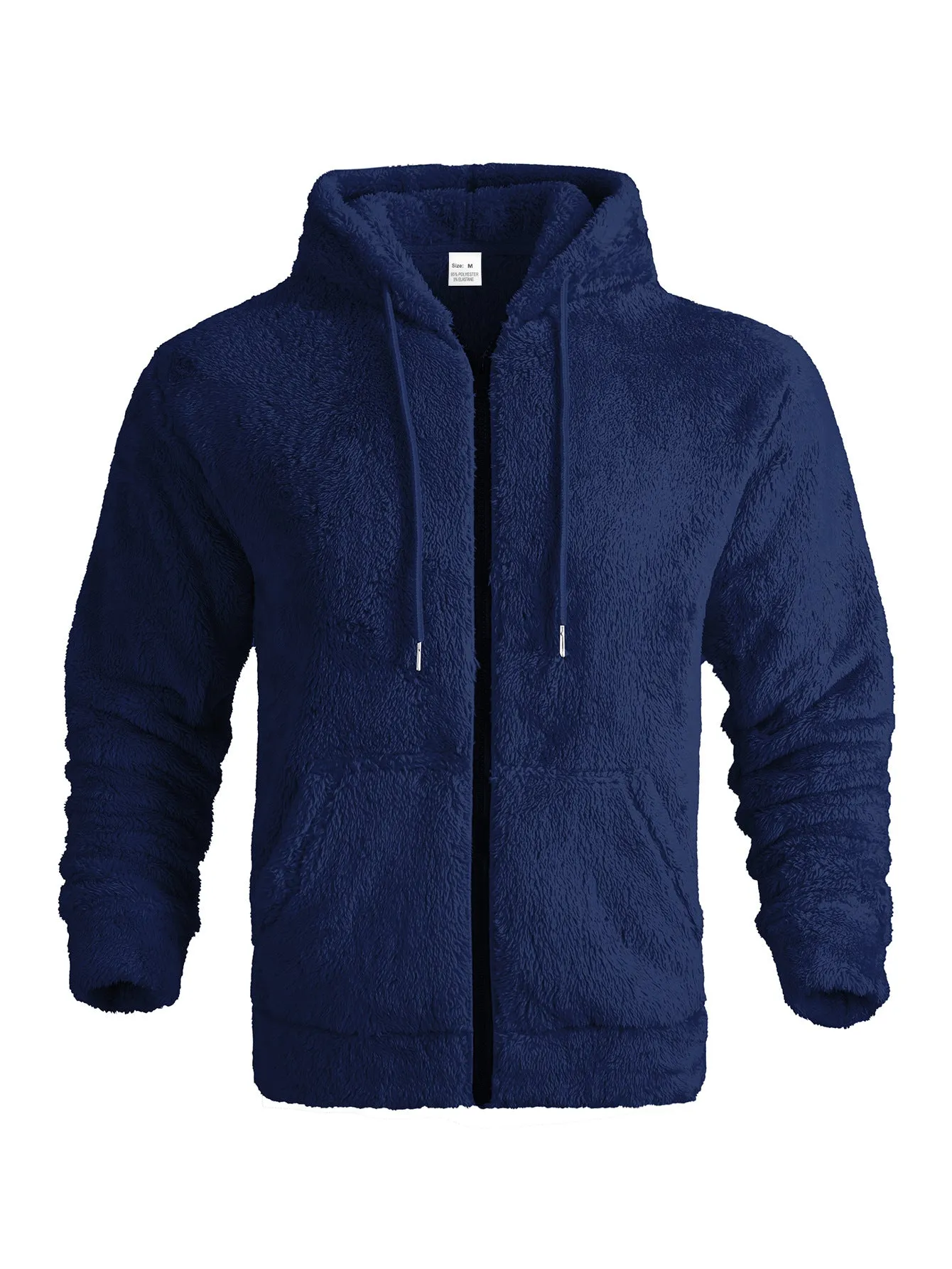 THICK AND WARM DOUBLE-SIDED VELVET ZIPPER CARDIGAN HOODED SWEATSHIRT MEN'S CASUAL JACKET