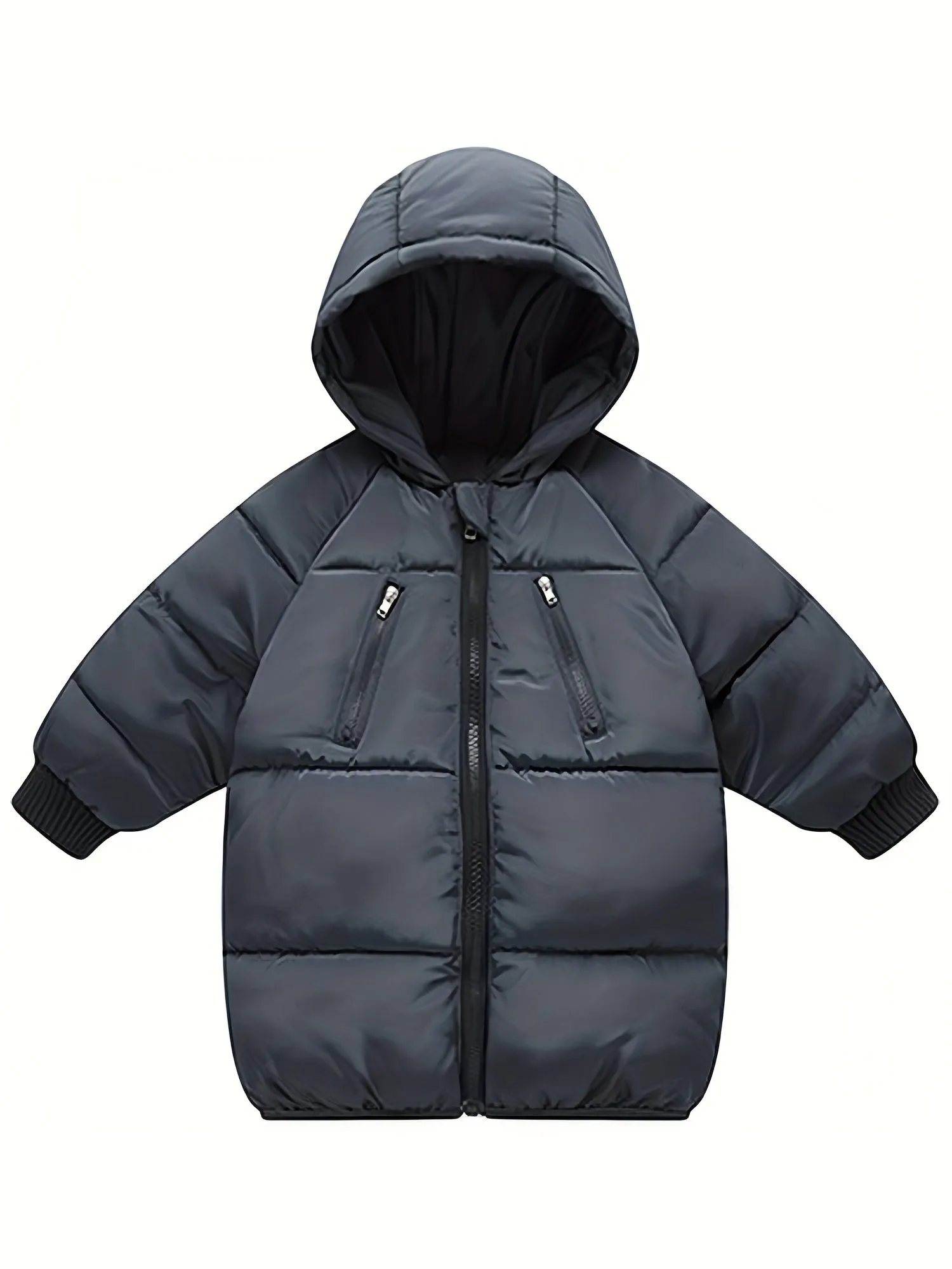 Toddler & Little Boys Quilted Winter Wonderland Jacket - Ultra-Warm Hooded, Zip-Up, Casual Style Outerwear for Chilly Days