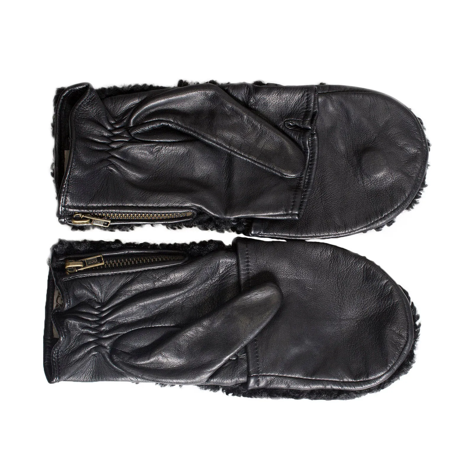 UGG Curly Pile Flip Black Mitten - Women's