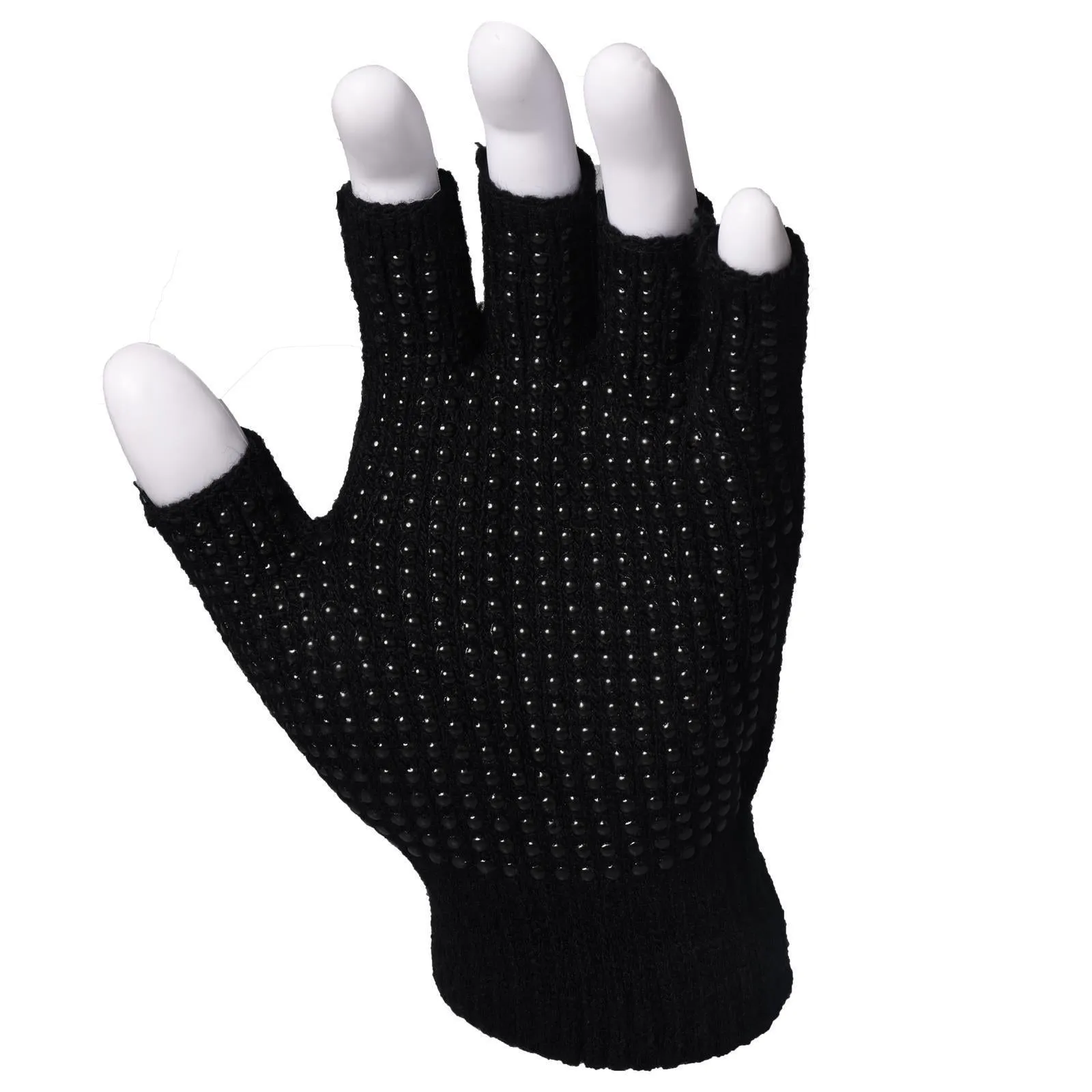 Unisex Fingerless Gloves With Rubber Grip