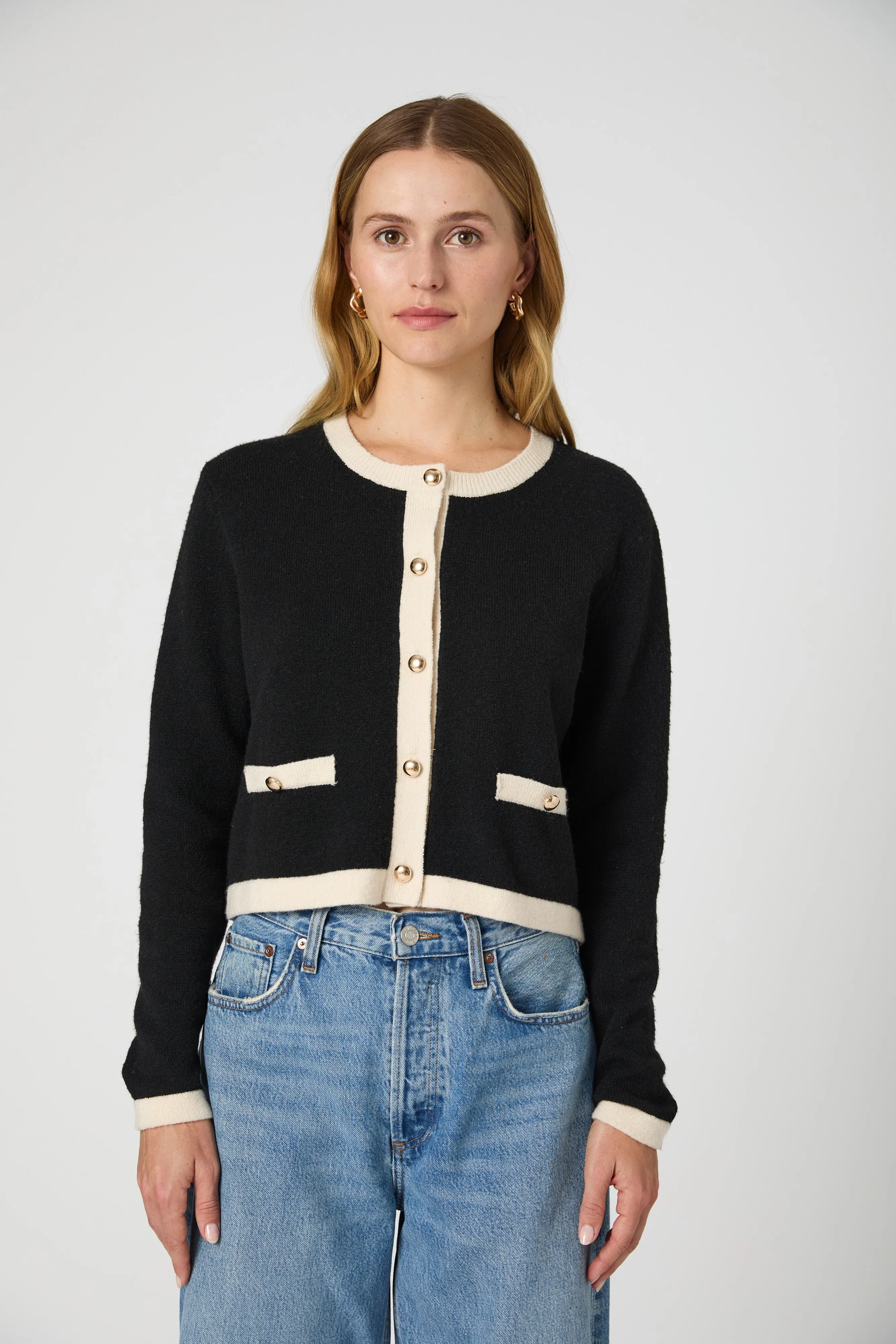 Vhari Contrast Cardigan